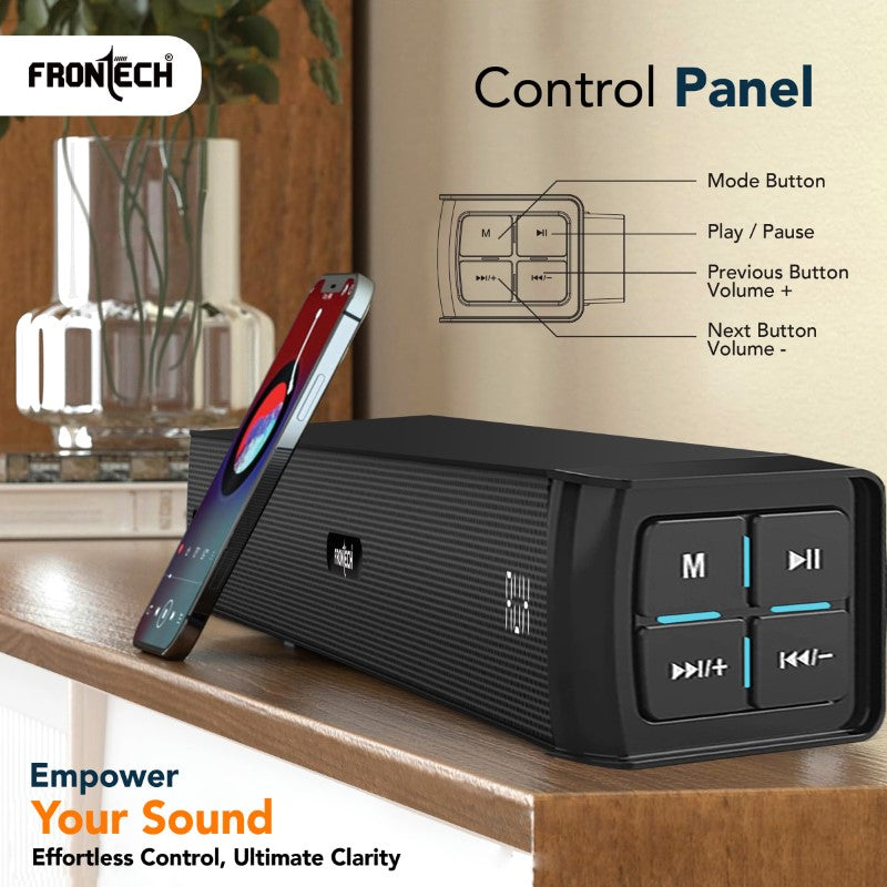 Frontech Arena 300W Dolby Digital Soundbar | Wired Subwoofer, 5.1 Channel (SW-0261) Frontech Arena 300W Dolby Digital Soundbar | Wired Subwoofer, 5.1 Channel (SW-0261)